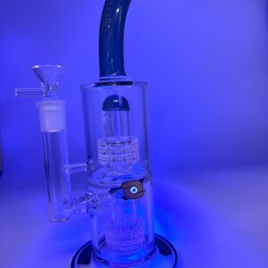 Cali Chill brand two chamber sour head recycle Water Pipe but eye parts is glow and dark