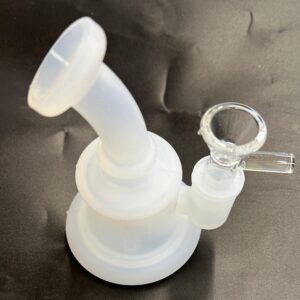 5″ silicone white Water Pipe