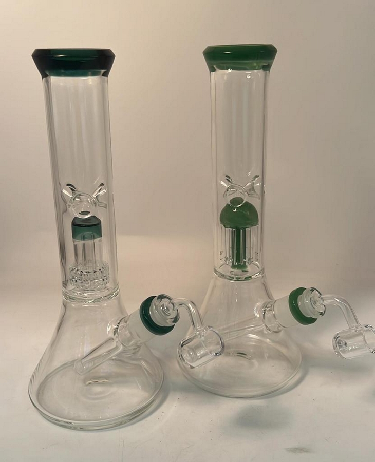 12″ tre color top Water Pipe