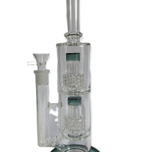 13 INCHES TWO PERCOLATOR WATER PIPE