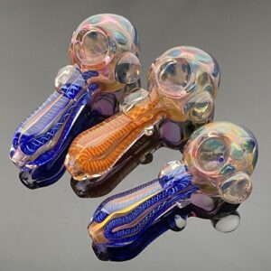 4.5 INCHES DECORATED GLASS PIPE