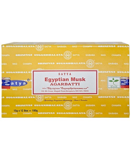 “EGYPTIAN MUSK” SATYA NAG CHAMPA INCENSE STICKS