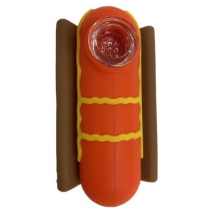 HOT DOG SILICONE HAND PIPE