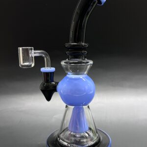 Alluring Flat Base Bent Neck Hookah Water Bong