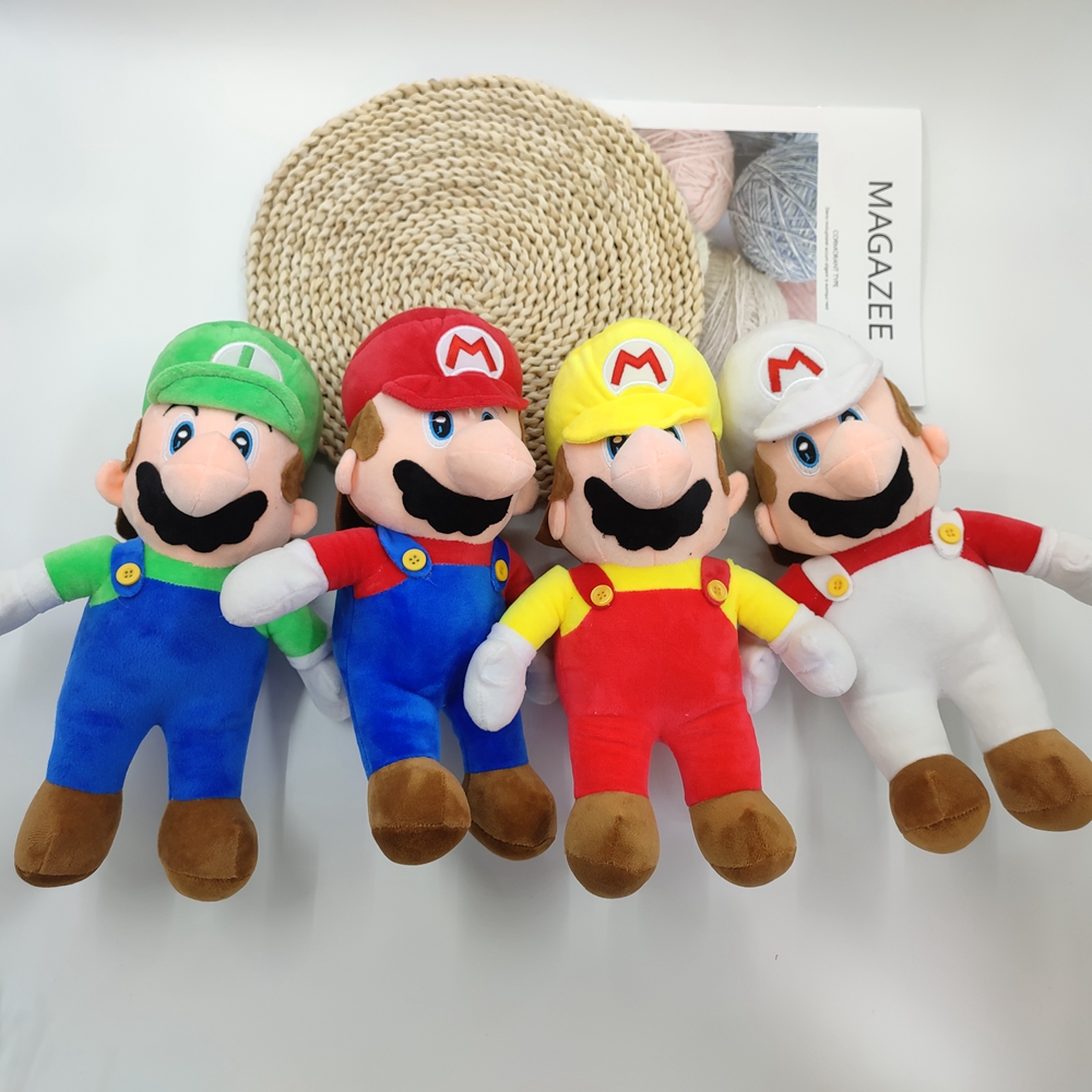 New 25cm Super Bros Plush Toy Mario Doll Toy Soft Stuffed Animal Dolls Toy Kids