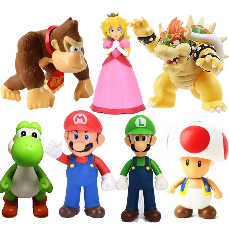 Mario Luigi Figures Bros Action PVC Toy Action Figures Anime Figure Model Toy