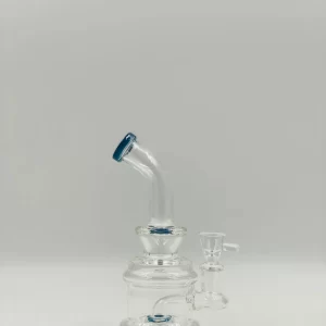 6 INCH GLASS WATER PIPE WITH PERK   0163