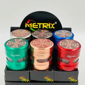 METRIX G-33 63 MM 4 LAYERS GRINDER WITH METRIX BOX  6 per box