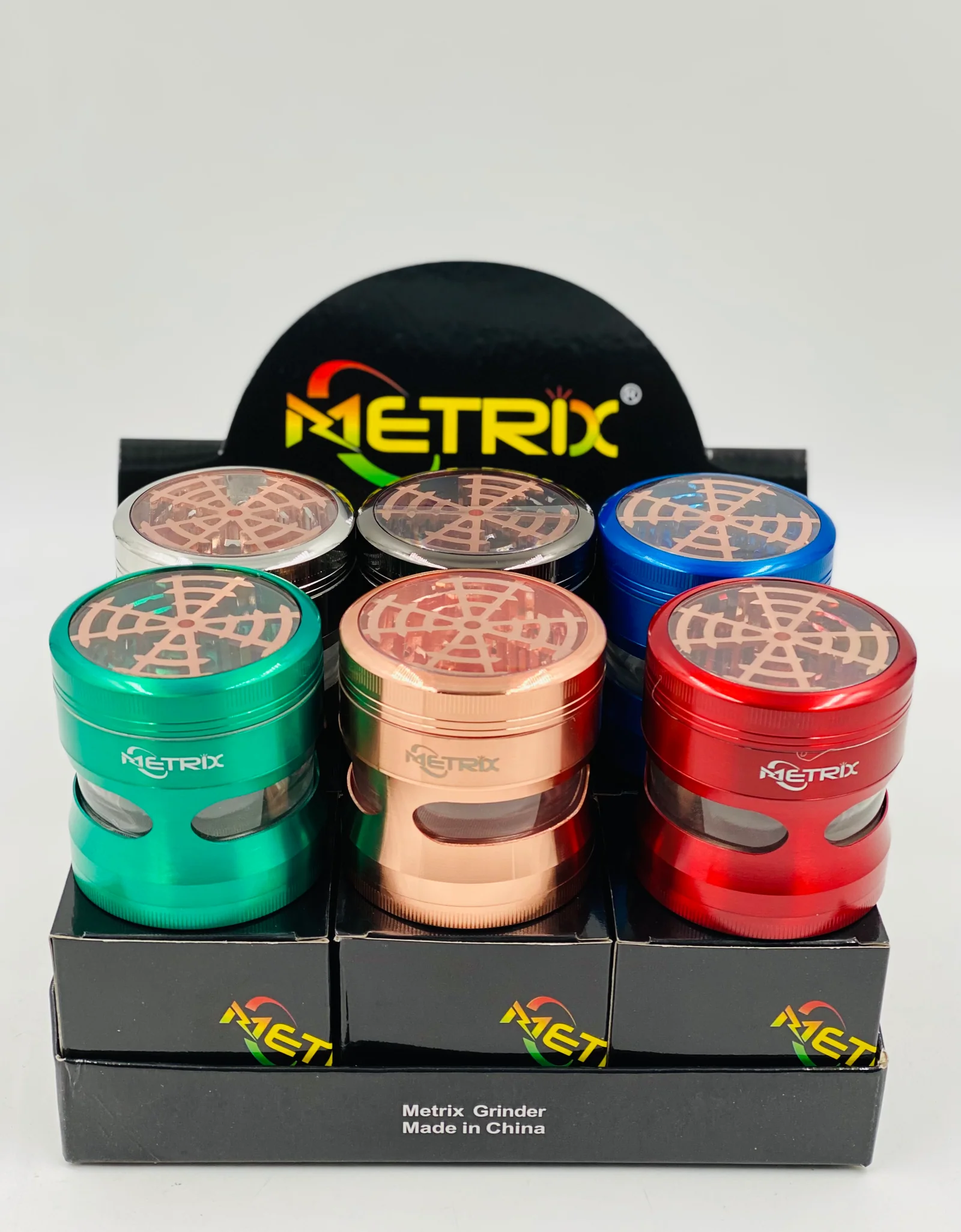 METRIX G-33 63 MM 4 LAYERS GRINDER WITH METRIX BOX  6 per box