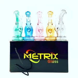 METRIX GLASS OF 7 INCH WITH ASSORTED COLORS  0031