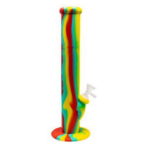 Orange 14 Inches Silicone Bong   0103