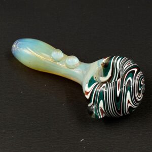 Bone-alike Shaft stripped Bowl | Hand Pipe