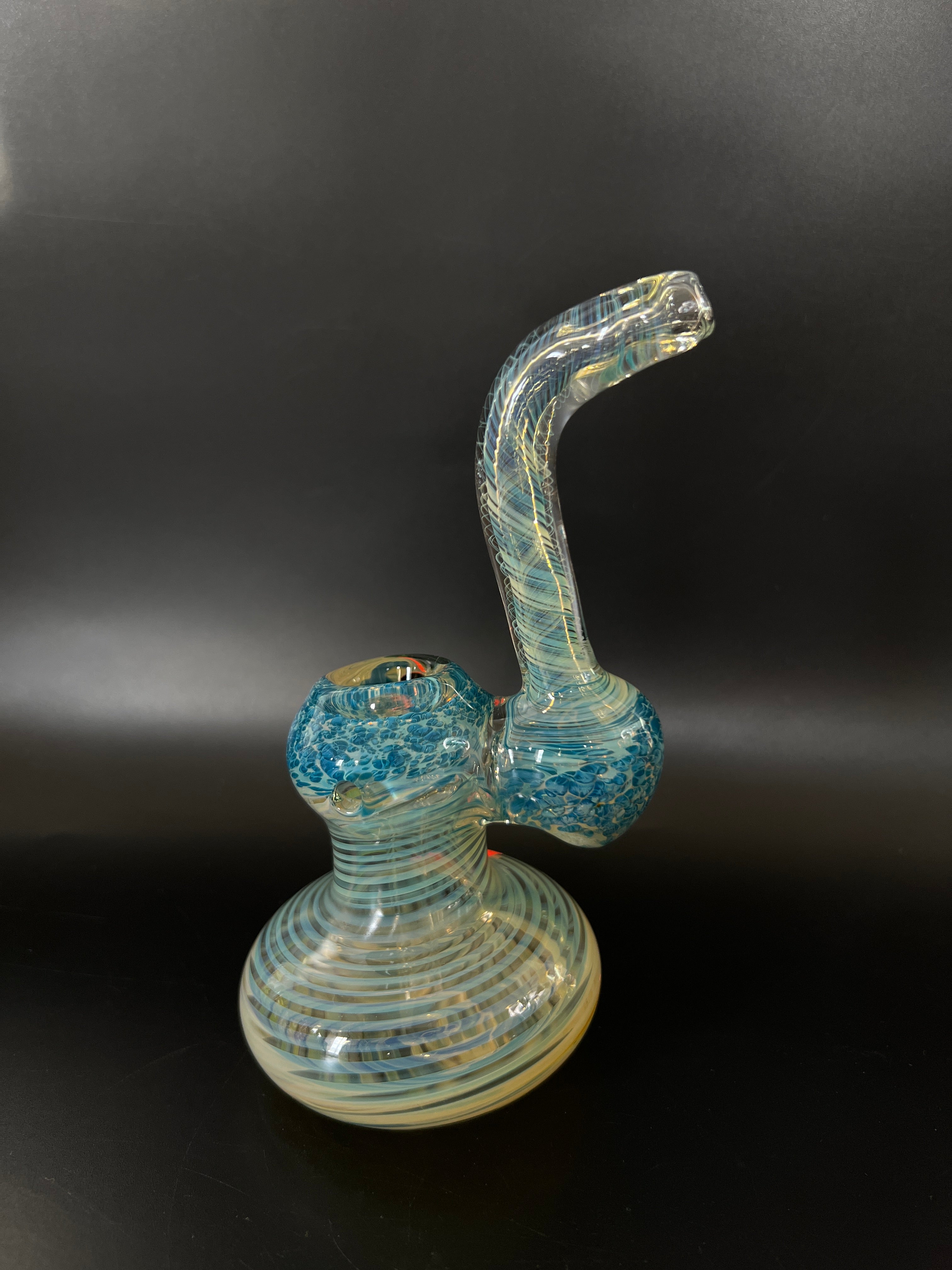 Flat Base Glass Smoking Pipe | Bubbler