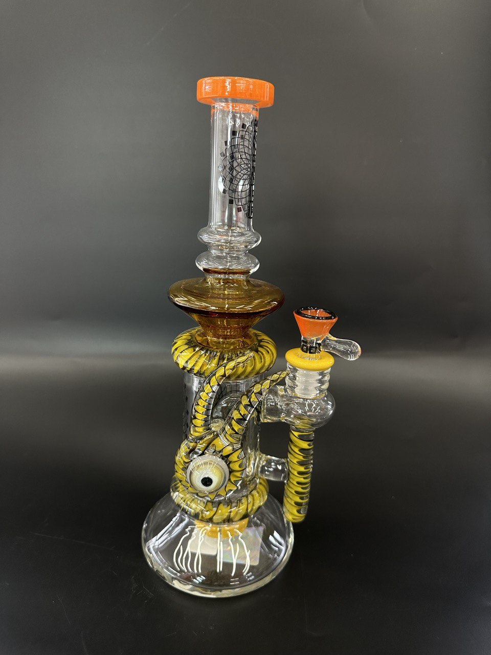 Monster Eyed Colorful Glass Percolator Bong