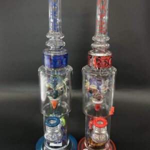 Red Devil Glass Water Pipe