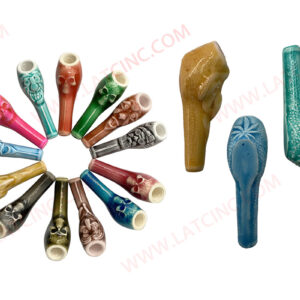 CHP – 3” CERAMIC HAND PIPE WITH DIFFERENT COLORS