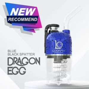 LOOKAH Vaporizer Dragon Egg Spatter Color – Blue Black Spatter