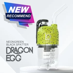 LOOKAH Vaporizer Dragon Egg Spatter Color – Neon Green Black Spatter