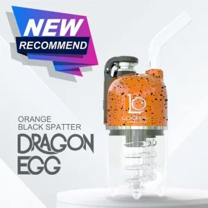 LOOKAH Vaporizer Dragon Egg Spatter Color – Orange Black Spatter