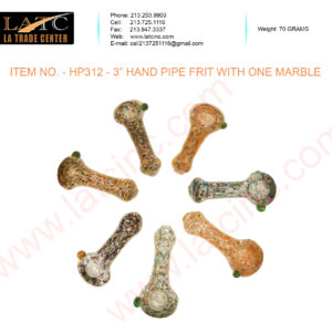 HP312 – 3” HAND PIPE FRIT WITH ONE MARBLE