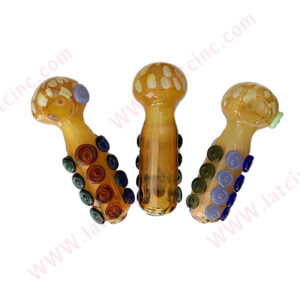 HP507 – 5” HAND PIPE WITH 1 MARBLE ON HEAD AND 12 MARBLES ON BODY