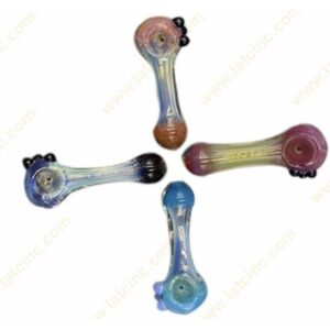 HP779 – 4” HAND PIPE WITH MULTI MARBLES ON HEAD, COLOR ON TOP AND BOTTOM & MIDDLE BODY IS TRANSPARENT