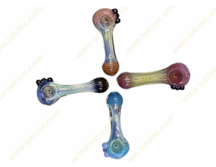 HP779 – 4” HAND PIPE WITH MULTI MARBLES ON HEAD, COLOR ON TOP AND BOTTOM & MIDDLE BODY IS TRANSPARENT