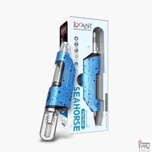 LOOKAH Vaporizer Seahorse Pro Plus Splatter Colors – Blue Black Spatter