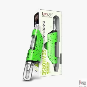 LOOKAH Vaporizer Seahorse Pro Plus Splatter Colors – Green Black Spatter