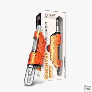 LOOKAH Vaporizer Seahorse Pro Plus Splatter Colors – Orange Black Spatter