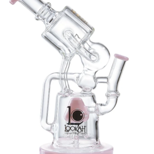 WPC991  Bent Neck Recycler Bong – PINK