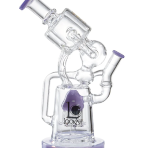 WPC991  Bent Neck Recycler Bong – PURPLE