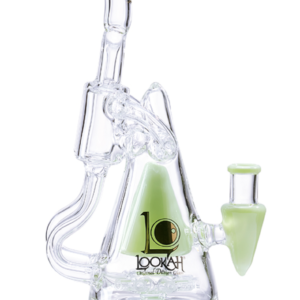 11″ Treecycler Perc Bong – CLEAR GREEN