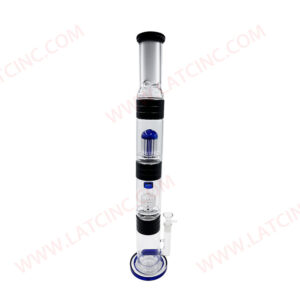 WP1026 – 23” STR TUBE WATER PIPE WITH ICE CATCHER ON TOP AND HONEY COMB IN MIDDLE