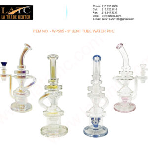 WP505 – 9” BENT TUBE WATER PIPE