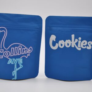 50 Collins Ave Cookies 3.5-gram empty Mylar bags