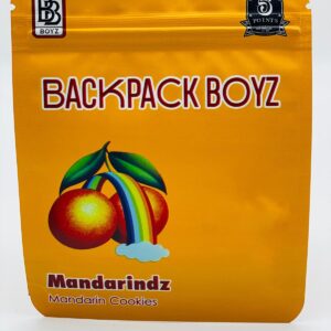 50 Backpack Boyz Mandarindz  3.5 gram empty Mylar bags