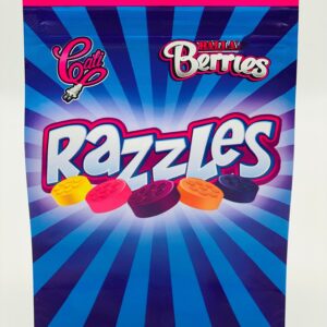 50 Balla Berries Razzles 3.5-gram empty Mylar bags