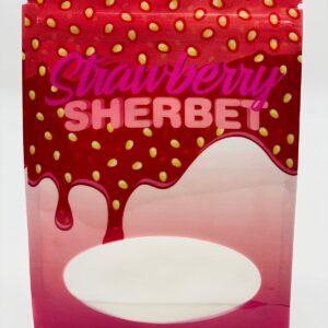 50 Strawberry Sherbet 3.5-gram empty Mylar bags