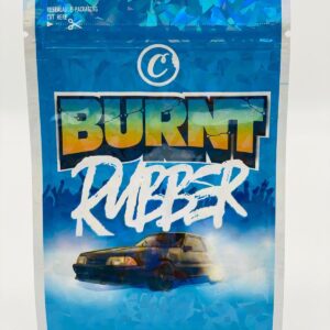 50 Burnt Rubber 3.5-gram empty Mylar bags