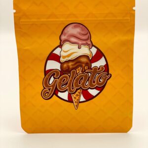 50 Gelato Ice Cream  3.5 gram empty Mylar bags