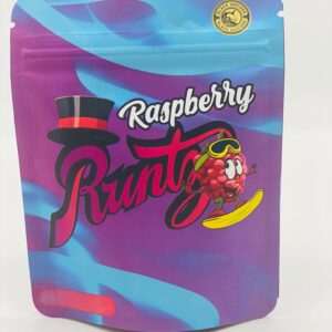 50 Raspberry Runtz 3.5-gram empty Mylar bags