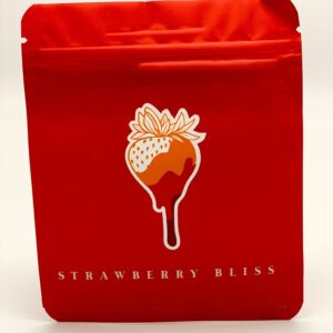 50 Strawberry Bliss 3.5-gram empty Mylar bags