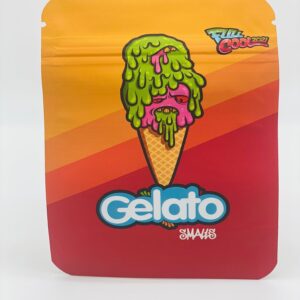 50 Gelato Smahs 3.5 gram empty Mylar bags