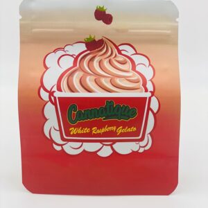 50 Cannatique White Raspberry Gelato 3.5-gram empty Cut Mylar bags