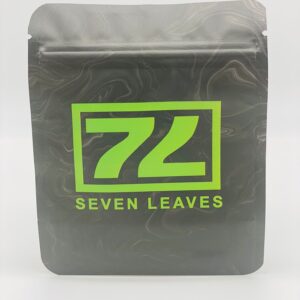 50 Seven Leaves 3.5 gram empty Mylar bags