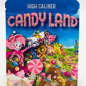 50 Candy Land 3.5-gram empty Mylar bags.