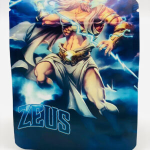 50 Zeus 3.5-gram empty Mylar bags