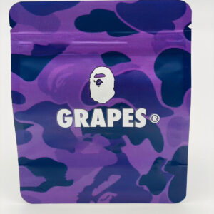 50 Grapes 3.5-gram empty Mylar bags