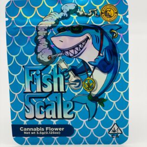 50 Fish Scale 3.5-gram Empty Mylar bags